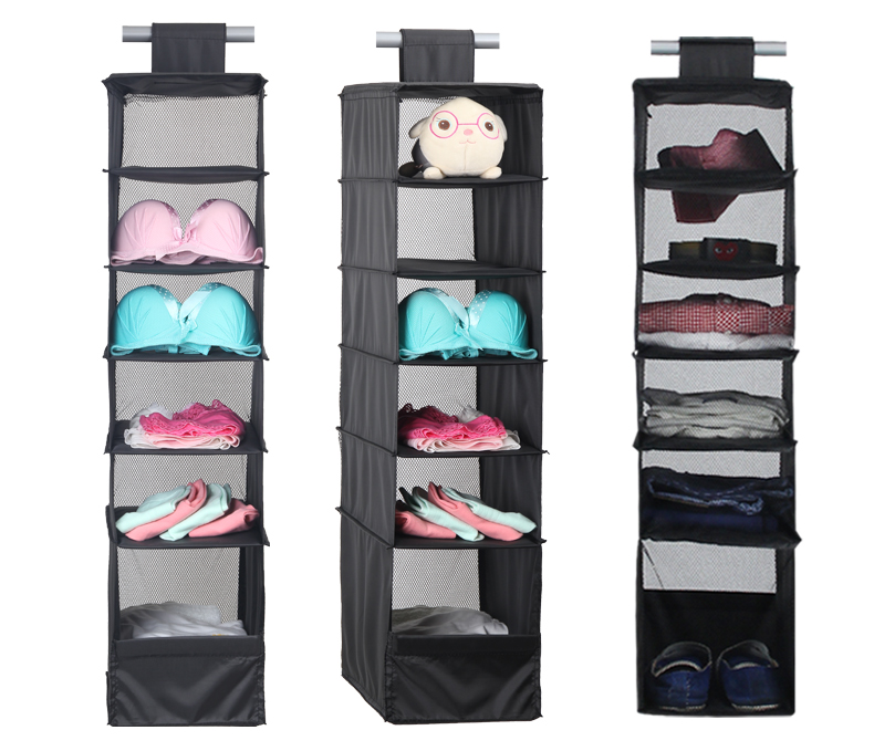 Hanging organizer with 6 compartments